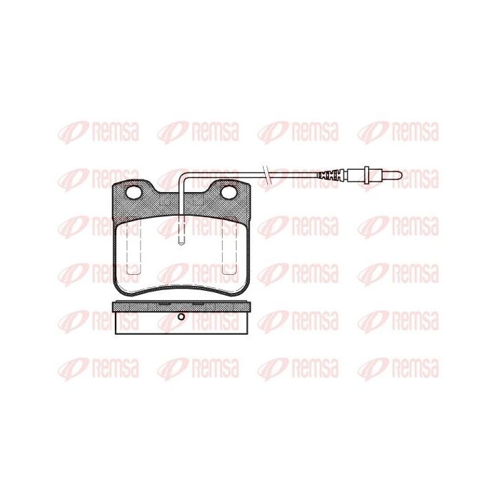 Stabdžių trinkelių rinkinys, diskinis stabdys REMSA 0247.24