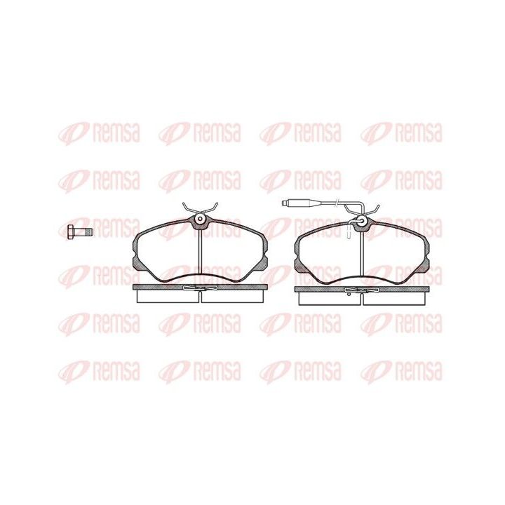 Stabdžių trinkelių rinkinys, diskinis stabdys REMSA 0261.02