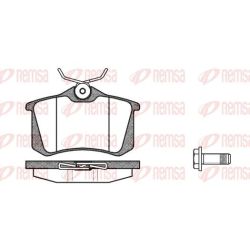 Stabdžių trinkelių rinkinys, diskinis stabdys REMSA 0263.92