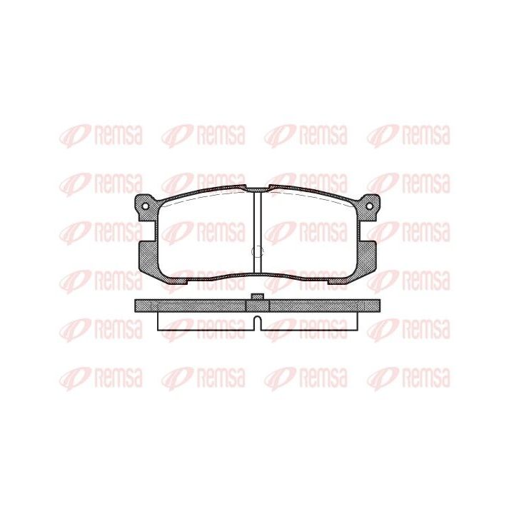 Stabdžių trinkelių rinkinys, diskinis stabdys REMSA 0272.00