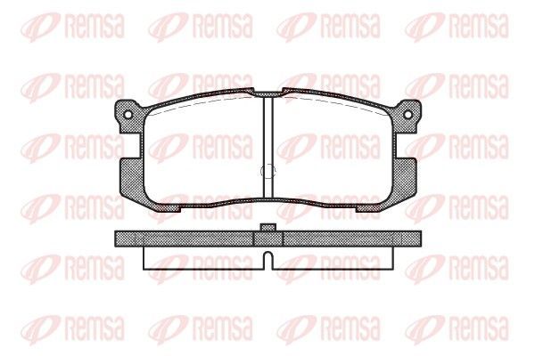 Stabdžių trinkelių rinkinys, diskinis stabdys REMSA 0272.00