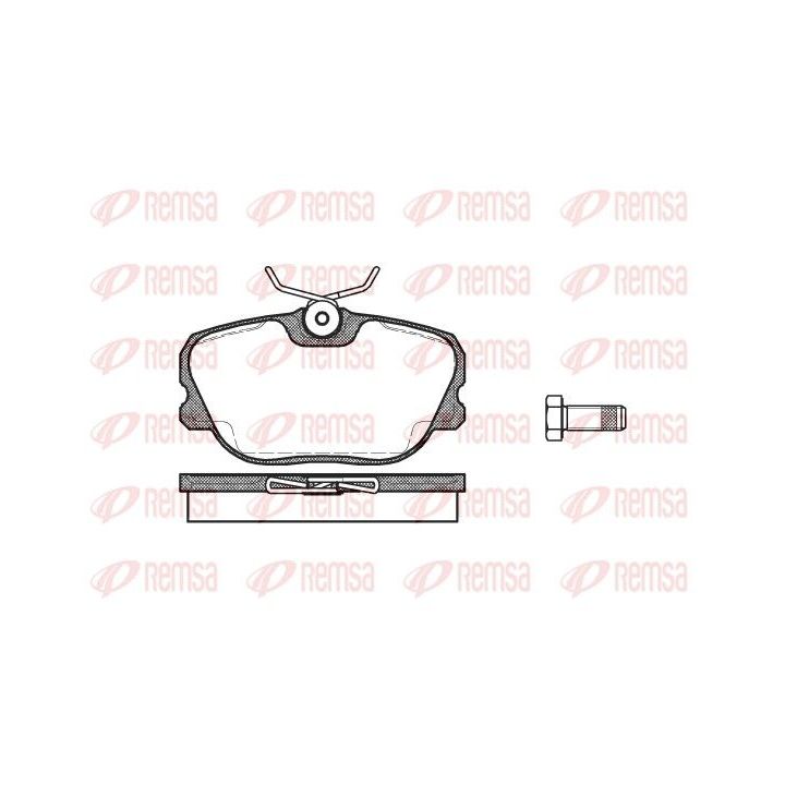 Stabdžių trinkelių rinkinys, diskinis stabdys REMSA 0280.00