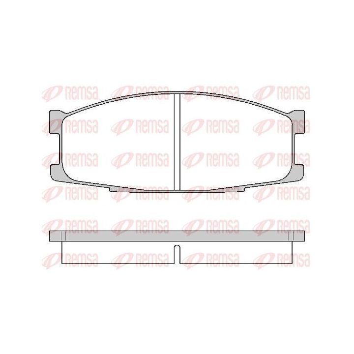 Stabdžių trinkelių rinkinys, diskinis stabdys REMSA 0283.00