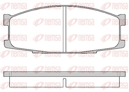 Stabdžių trinkelių rinkinys, diskinis stabdys REMSA 0283.00