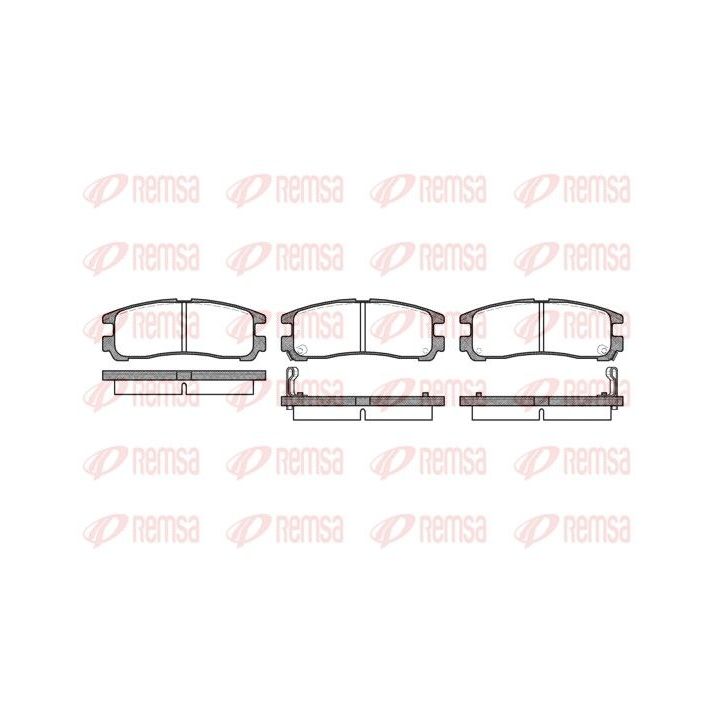 Stabdžių trinkelių rinkinys, diskinis stabdys REMSA 0291.02