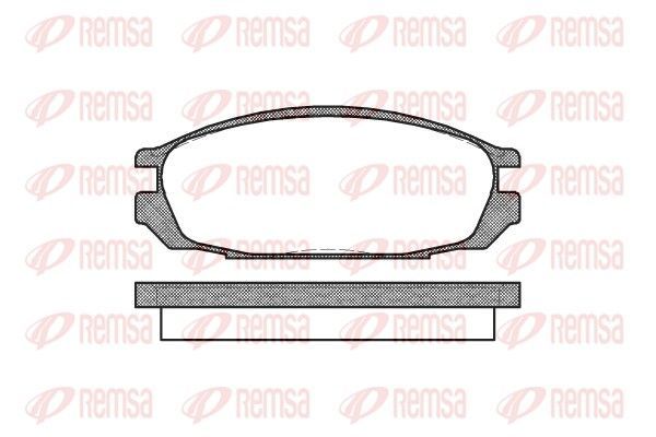 Stabdžių trinkelių rinkinys, diskinis stabdys REMSA 0292.00