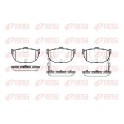 Stabdžių trinkelių rinkinys, diskinis stabdys REMSA 0294.22