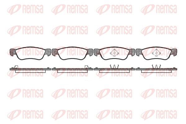 Stabdžių trinkelių rinkinys, diskinis stabdys REMSA 0295.04