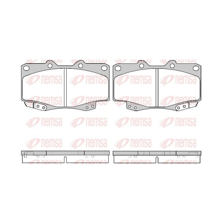 Stabdžių trinkelių rinkinys, diskinis stabdys REMSA 0315.22