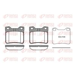 Stabdžių trinkelių rinkinys, diskinis stabdys REMSA 0321.10