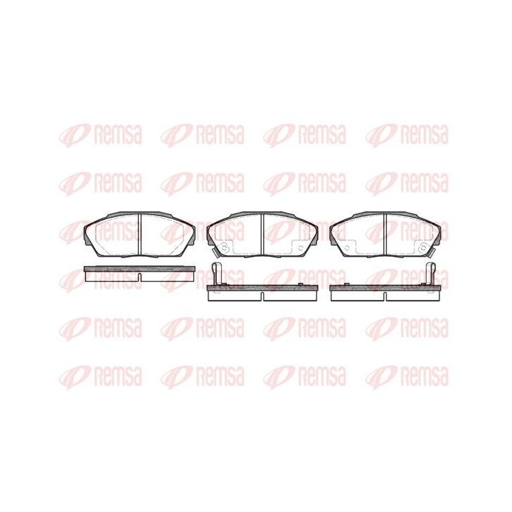 Stabdžių trinkelių rinkinys, diskinis stabdys REMSA 0323.02