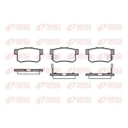 Stabdžių trinkelių rinkinys, diskinis stabdys REMSA 0325.12