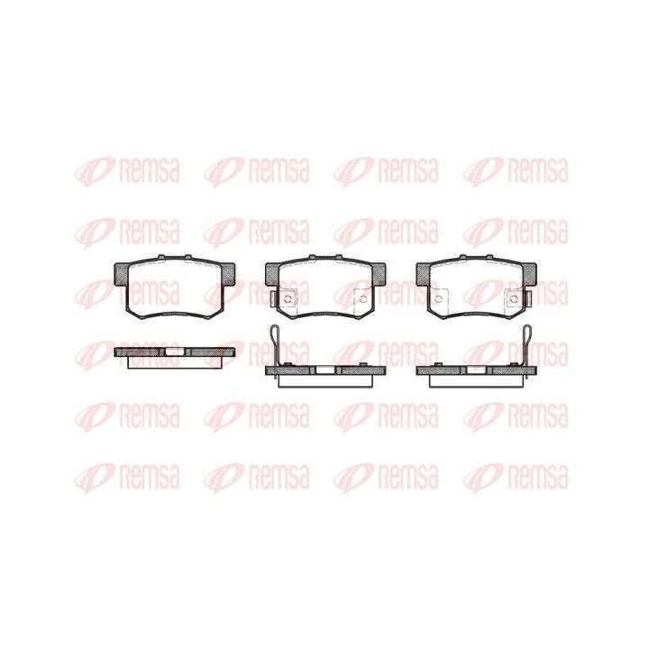 Stabdžių trinkelių rinkinys, diskinis stabdys REMSA 0325.12