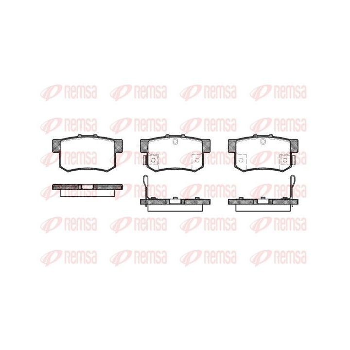 Stabdžių trinkelių rinkinys, diskinis stabdys REMSA 0325.32