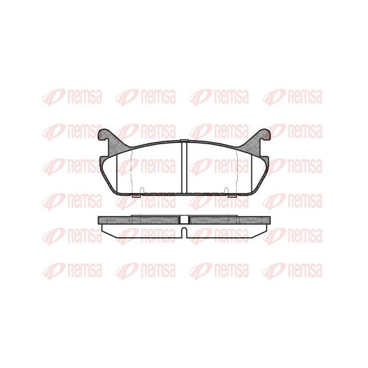 Stabdžių trinkelių rinkinys, diskinis stabdys REMSA 0329.00