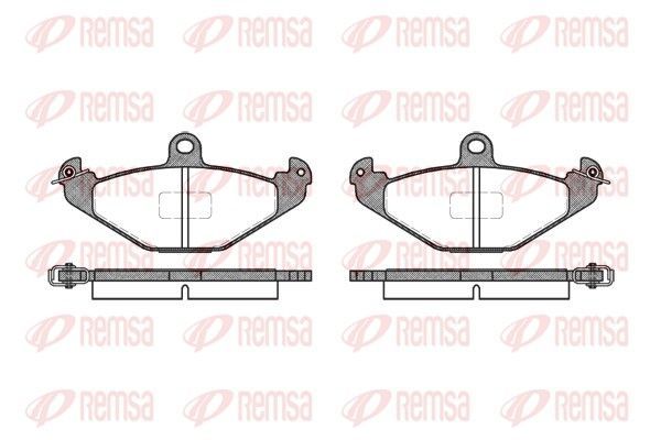 Stabdžių trinkelių rinkinys, diskinis stabdys REMSA 0345.10