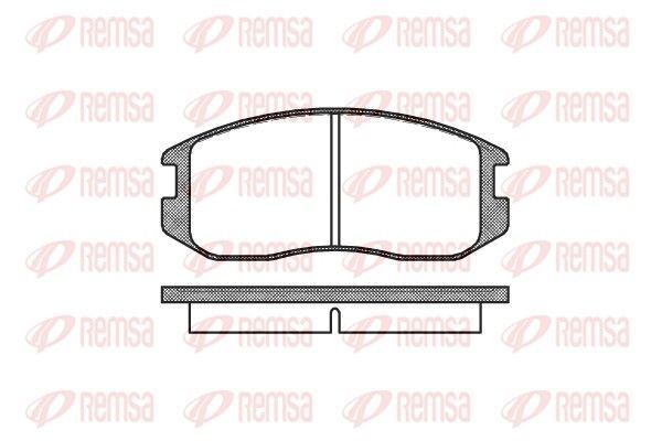 Stabdžių trinkelių rinkinys, diskinis stabdys REMSA 0357.00