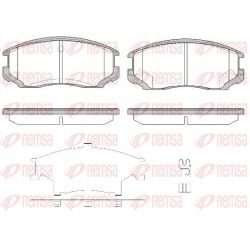 Stabdžių trinkelių rinkinys, diskinis stabdys REMSA 0357.32