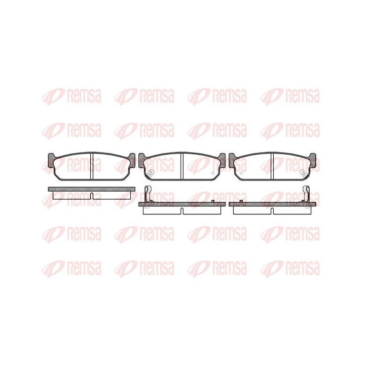 Stabdžių trinkelių rinkinys, diskinis stabdys REMSA 0373.02