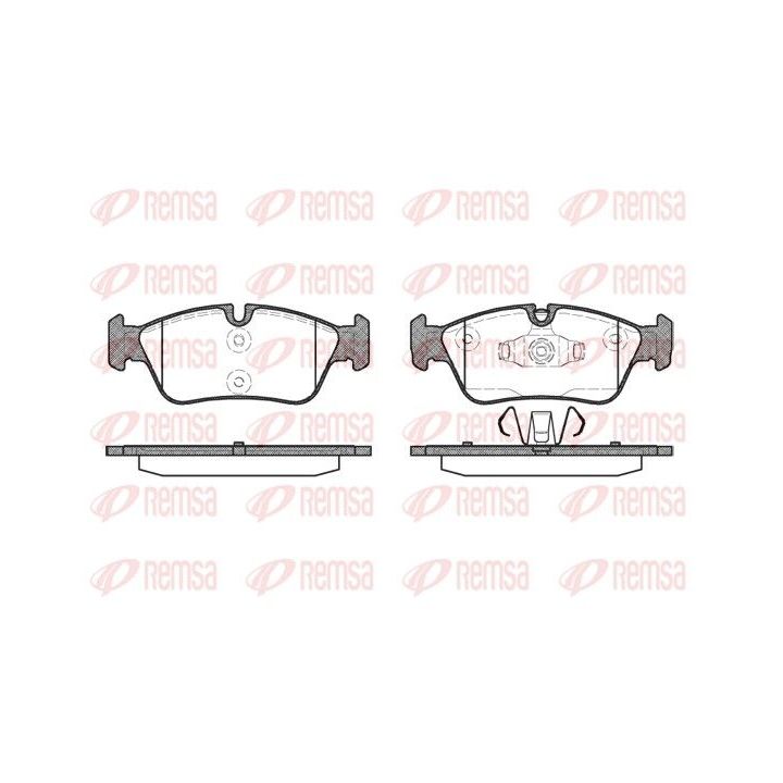 Stabdžių trinkelių rinkinys, diskinis stabdys REMSA 0384.60