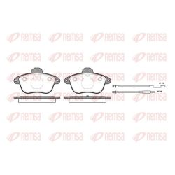 Stabdžių trinkelių rinkinys, diskinis stabdys REMSA 0401.14