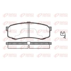 Stabdžių trinkelių rinkinys, diskinis stabdys REMSA 0413.04