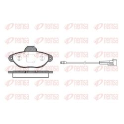 Stabdžių trinkelių rinkinys, diskinis stabdys REMSA 0414.01