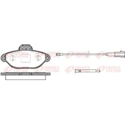 Stabdžių trinkelių rinkinys, diskinis stabdys REMSA 0414.21
