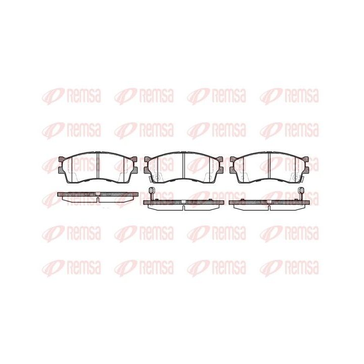 Stabdžių trinkelių rinkinys, diskinis stabdys REMSA 0415.32