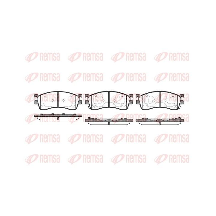 Stabdžių trinkelių rinkinys, diskinis stabdys REMSA 0415.52