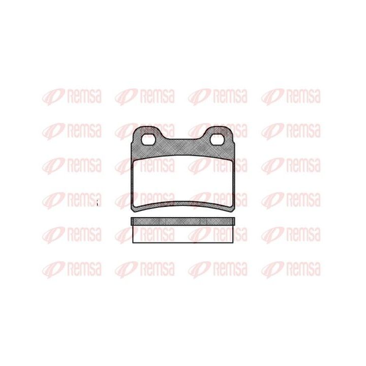 Stabdžių trinkelių rinkinys, diskinis stabdys REMSA 0417.00