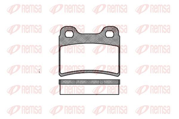 Stabdžių trinkelių rinkinys, diskinis stabdys REMSA 0417.00