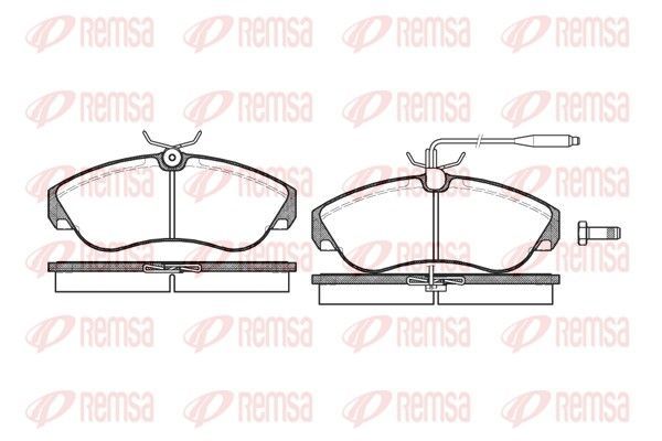 Stabdžių trinkelių rinkinys, diskinis stabdys REMSA 0487.02
