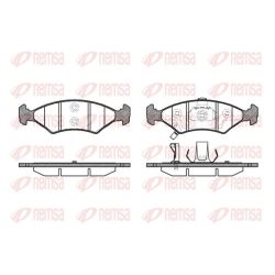 Stabdžių trinkelių rinkinys, diskinis stabdys REMSA 0502.22