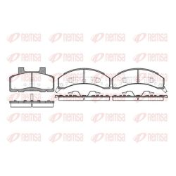 Stabdžių trinkelių rinkinys, diskinis stabdys REMSA 0518.02