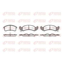 Stabdžių trinkelių rinkinys, diskinis stabdys REMSA 0569.00