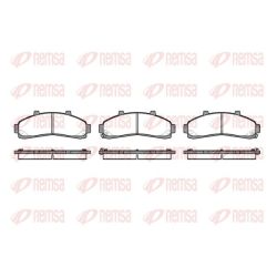 Stabdžių trinkelių rinkinys, diskinis stabdys REMSA 0571.02