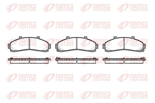 Stabdžių trinkelių rinkinys, diskinis stabdys REMSA 0571.02