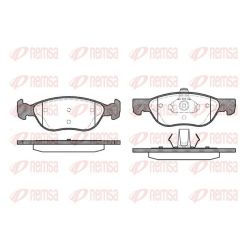 Stabdžių trinkelių rinkinys, diskinis stabdys REMSA 0587.00