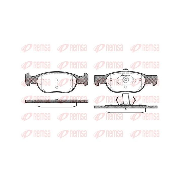 Stabdžių trinkelių rinkinys, diskinis stabdys REMSA 0588.20