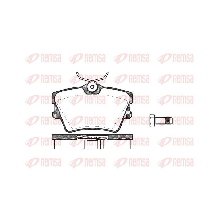 Stabdžių trinkelių rinkinys, diskinis stabdys REMSA 0591.00