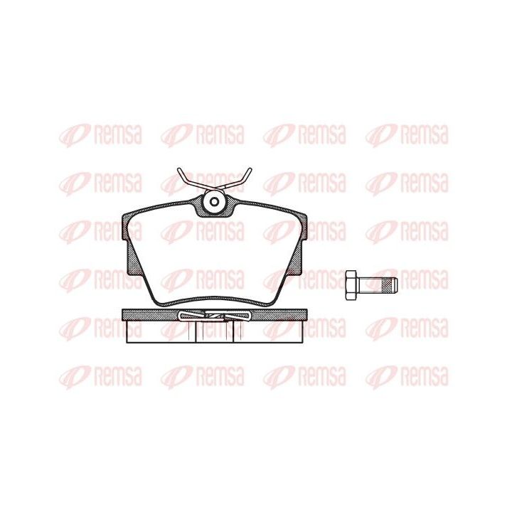 Stabdžių trinkelių rinkinys, diskinis stabdys REMSA 0591.30