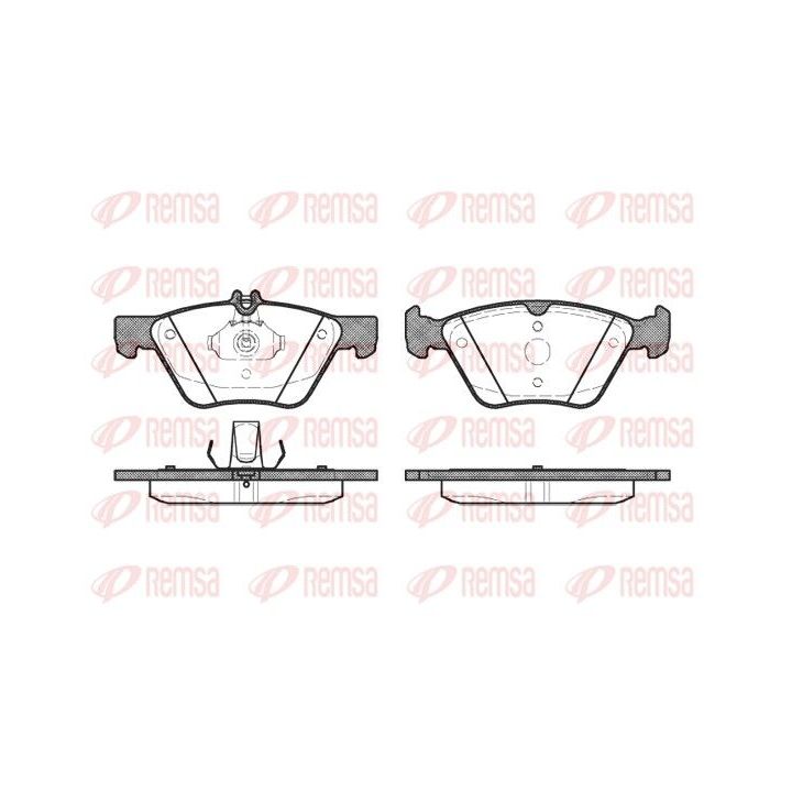 Stabdžių trinkelių rinkinys, diskinis stabdys REMSA 0601.20