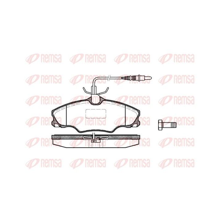 Stabdžių trinkelių rinkinys, diskinis stabdys REMSA 0603.04