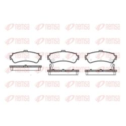 Stabdžių trinkelių rinkinys, diskinis stabdys REMSA 0607.02