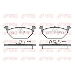 Stabdžių trinkelių rinkinys, diskinis stabdys REMSA 0633.20