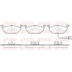 Stabdžių trinkelių rinkinys, diskinis stabdys REMSA 0633.41