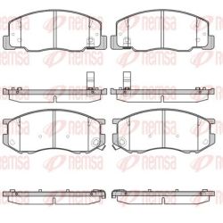 Stabdžių trinkelių rinkinys, diskinis stabdys REMSA 0636.04