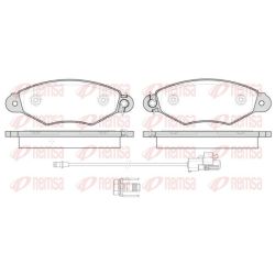 Stabdžių trinkelių rinkinys, diskinis stabdys REMSA 0643.30