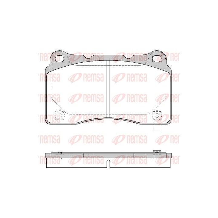 Stabdžių trinkelių rinkinys, diskinis stabdys REMSA 0666.24